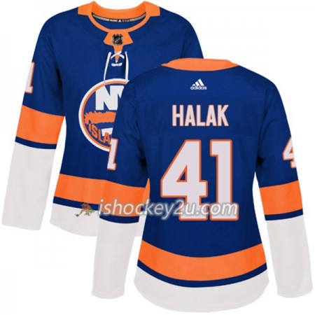 Dame NHL New York Islanders Trøje Jaroslav Halak 41 Adidas 2017-2018 Blå Authentic